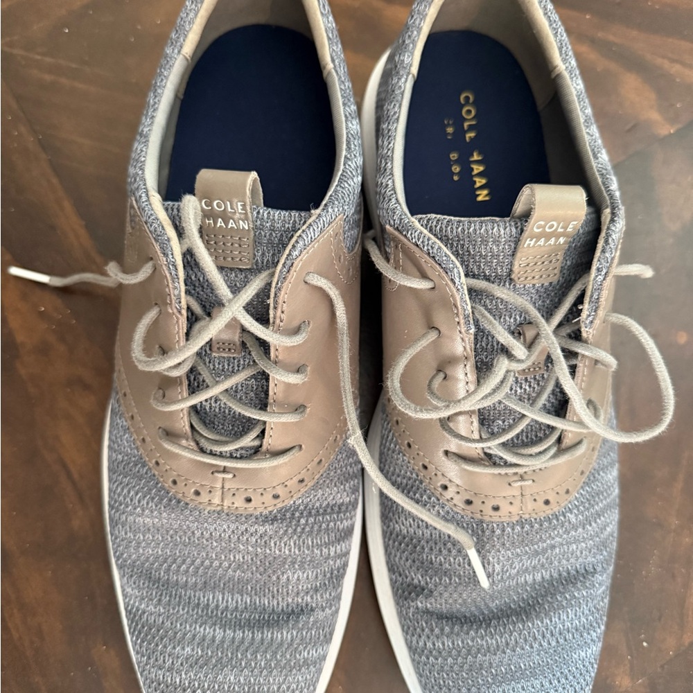 Cole Haan Gray and Tan Sneakers Modern Athletic Casual